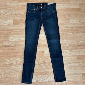Rag & Bone Skinny Dark Wash Stretch Denim Jeans 28